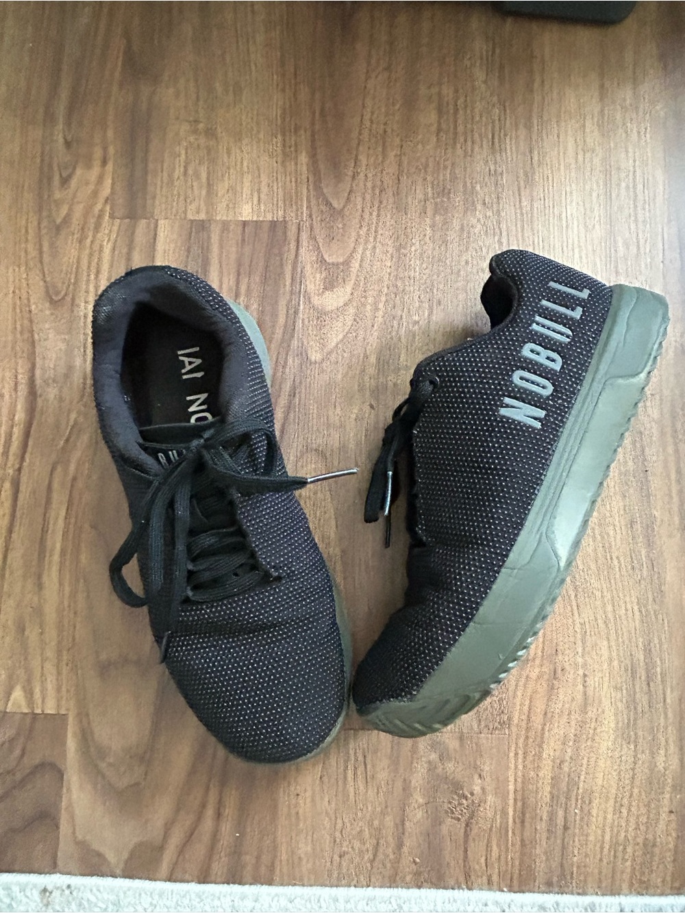 NOBULL Black Knit Sneakers 8.5